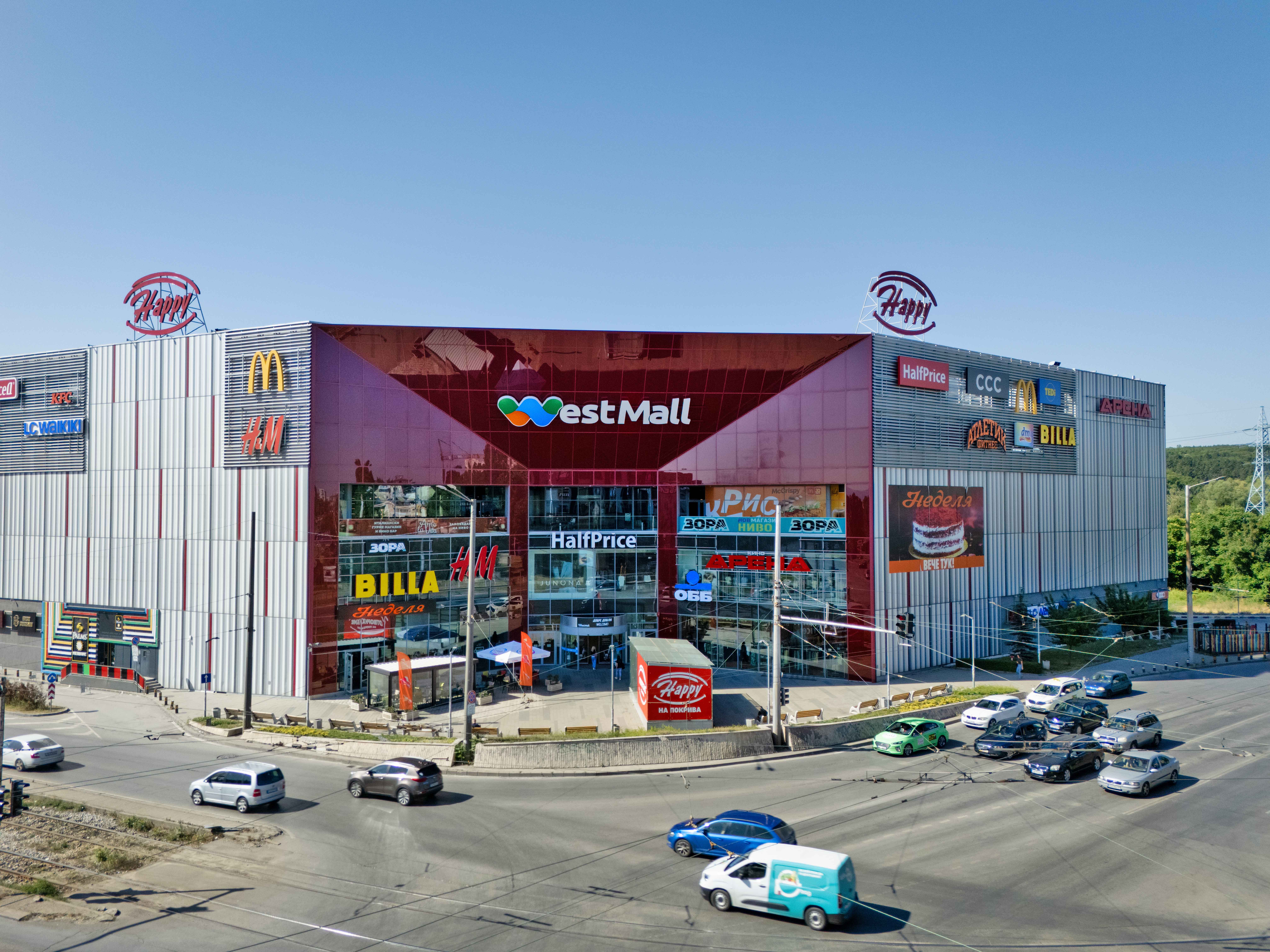 Паркирането в Търговски комплекс „West Mall” в София става платено